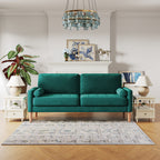 3--Seater Sofa Couch with Solid Wood Legs - 29.90 x 67.70 x 33.07
