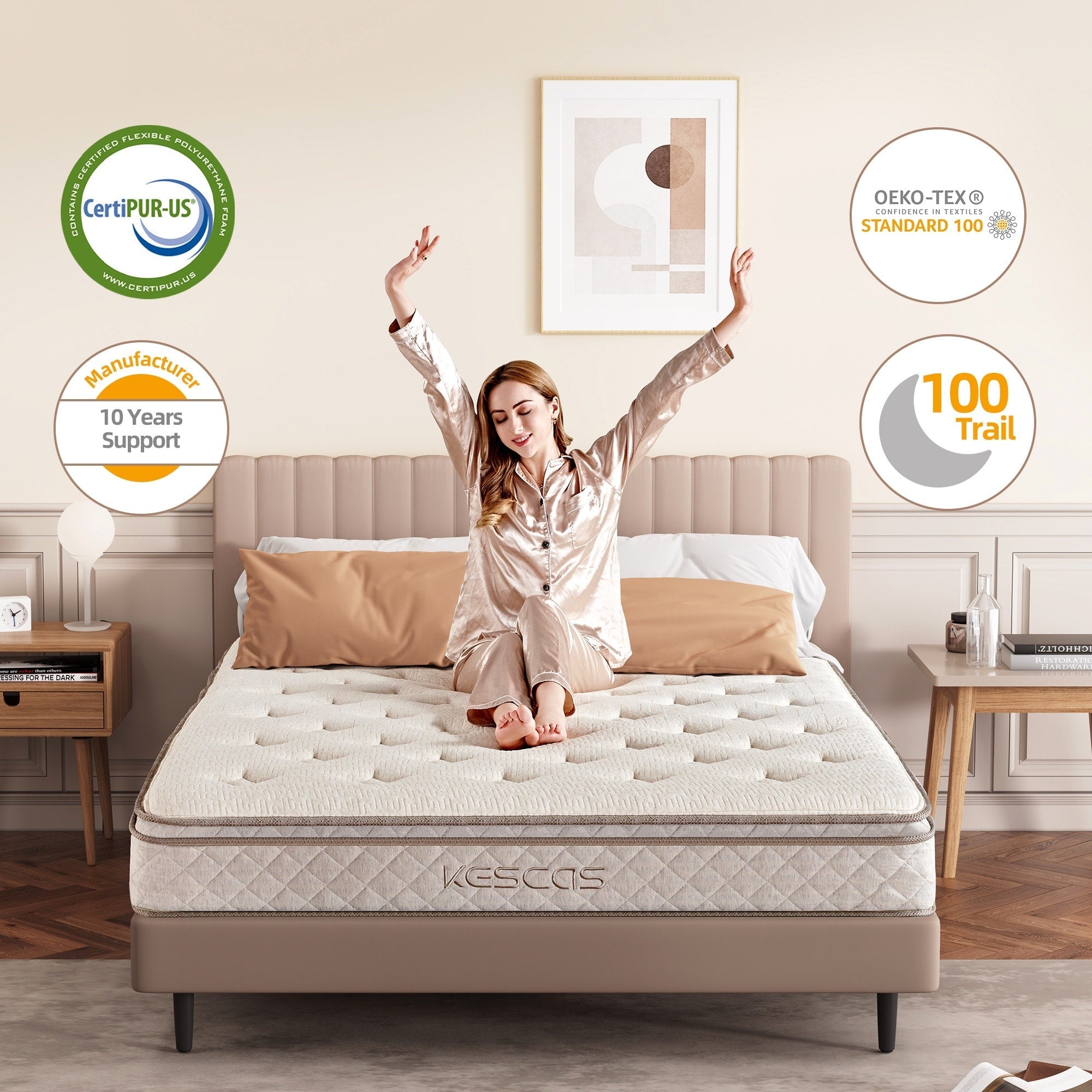 12-inch Luxury Hybrid Memory Foam Premium Mattress