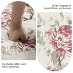 29'' W Pattern Floral Swivel Manual Push Back Recliner Glider Chair
