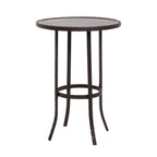 3-piece Outdoor Bar Set with Iron Table Top