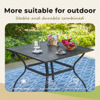 5-Piece Metal E-coating Patio Dining Set
