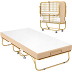38'' Folding Bed with Mattress, Portable Foldable Bed with Storage Cover