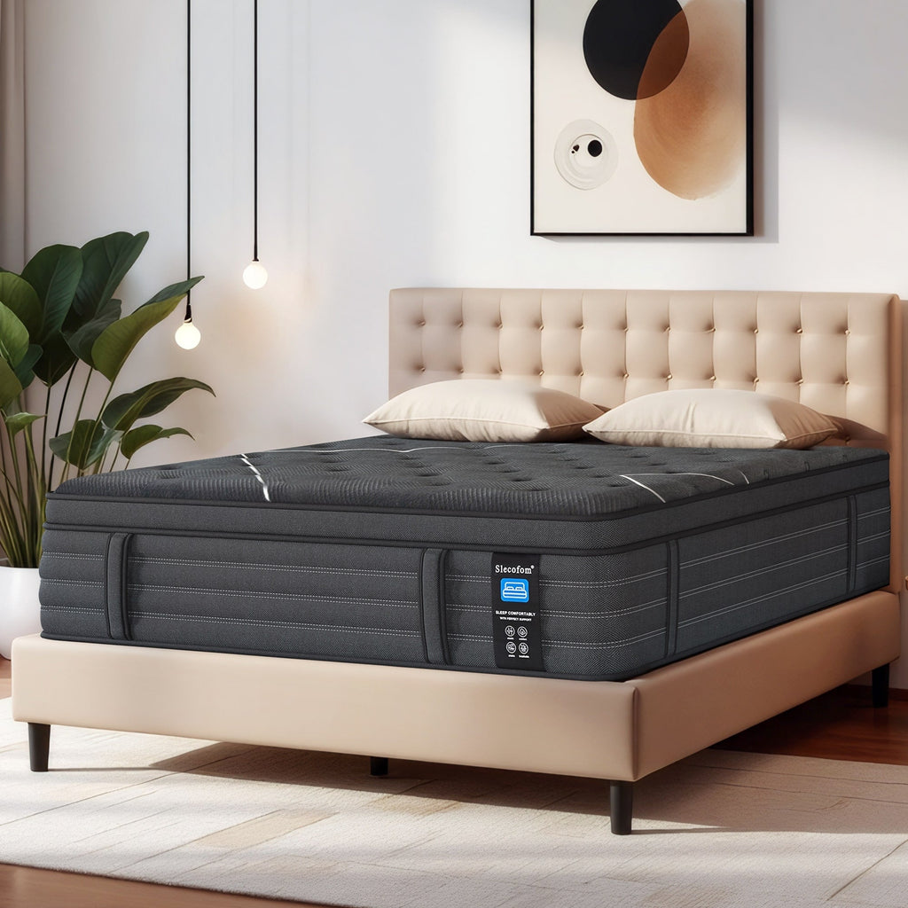14'' Pillow Top Hybrid Mattress with Pocket Coil Support, Extra Firm