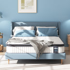 10 Inch Hybrid Mattress, Memory Foam Pocket Spring Mattress,Mideum Comfort,Twin,Full, Queen Mattress - White