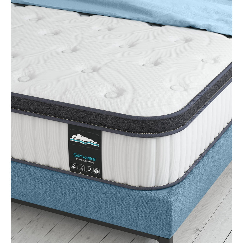 12 Hybrid Memory Foam and Pocket Spring Mattress, Mattress in a Box
