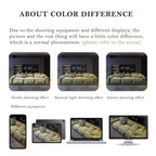 110'' Square Sofa Masha Velvet with Four-seater for Living Room Sofa-bed