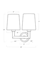 Preston Double Sconce